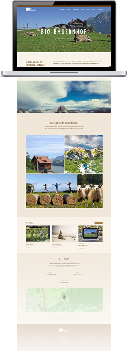 Webdesign für Ferienhof