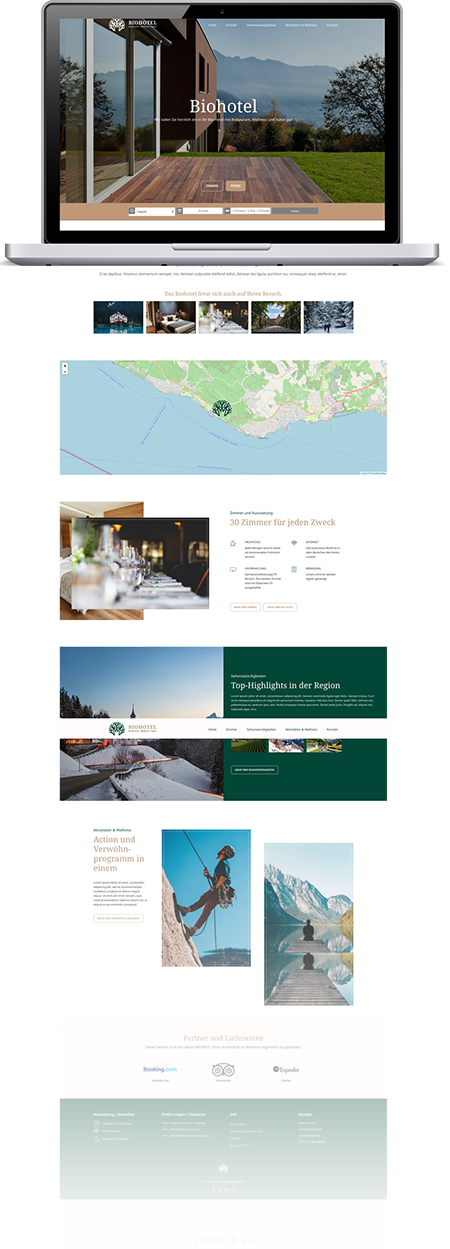 Webdesign für Hotels